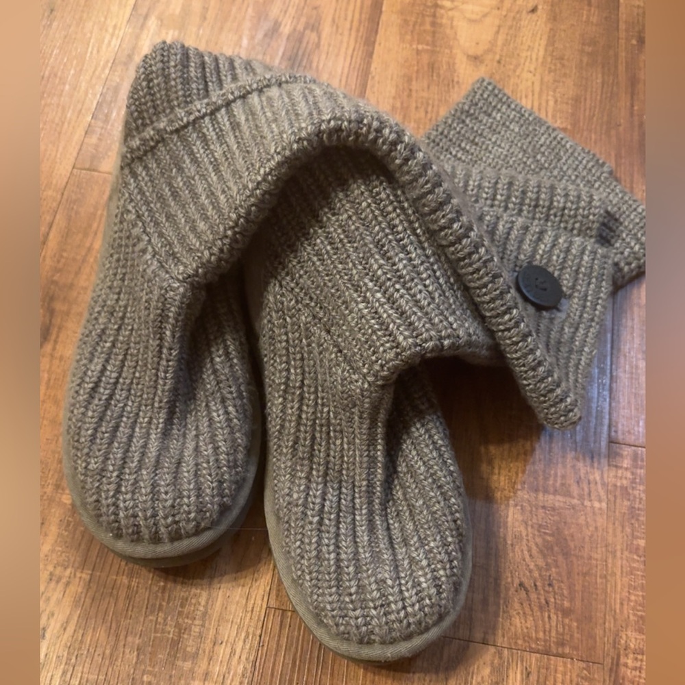 Cozy Knit Button Boots